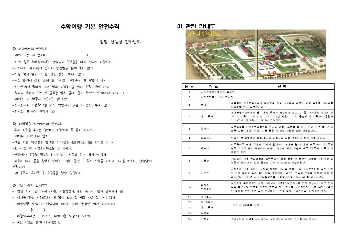 5학년 서울 수학여행 워크북 최종002